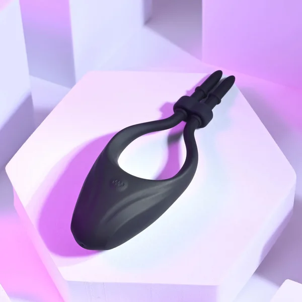 Zero Tolerance PERFECT FIT - Black USB Rechargeable Vibrating Lasso Cock Ring — image 3 of 9