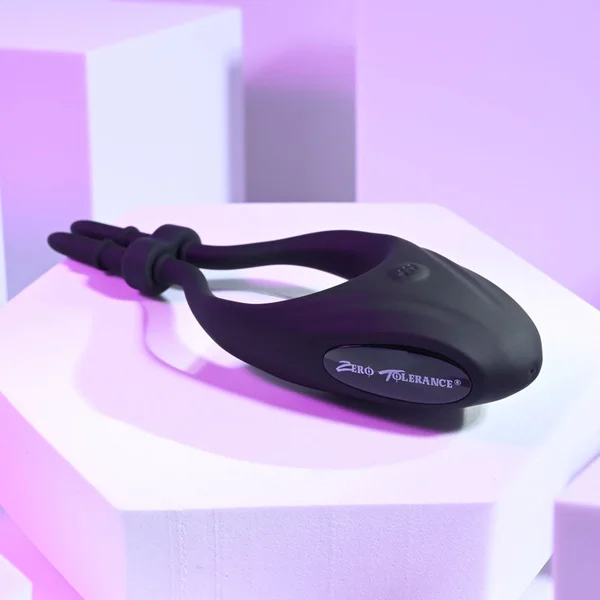 Zero Tolerance PERFECT FIT - Black USB Rechargeable Vibrating Lasso Cock Ring — image 5 of 9