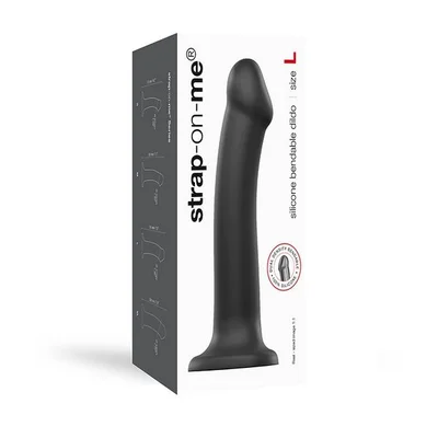 strap on me dual density dildo black large