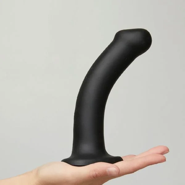 Strap On Me Dual Density Dildo Black Medium — image 6 of 7