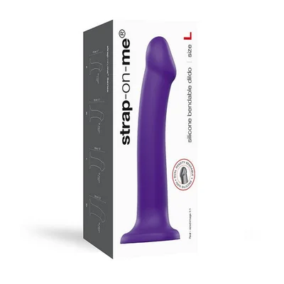 strap on me dual density dildo purple large