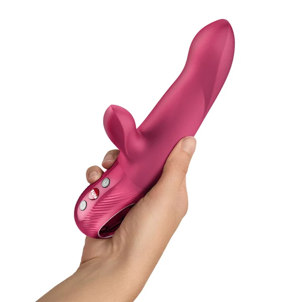 Fun Factory BI STRONIC ARC Raspberry - Raspberry 21.6 cm USB-C Rechargeable Thrusting Vibrator — image 2 of 8