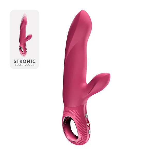 Fun Factory BI STRONIC ARC Raspberry - Raspberry 21.6 cm USB-C Rechargeable Thrusting Vibrator — image 3 of 8