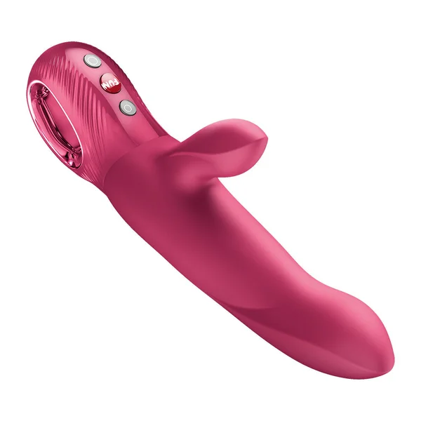 Fun Factory BI STRONIC ARC Raspberry - Raspberry 21.6 cm USB-C Rechargeable Thrusting Vibrator — image 4 of 8