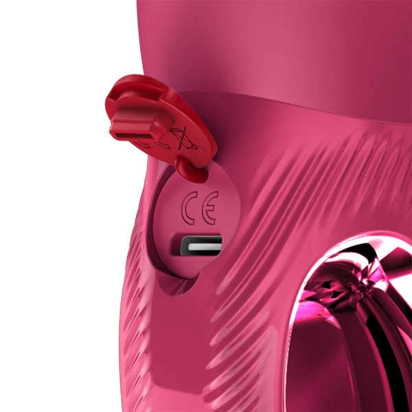 Fun Factory BI STRONIC ARC Raspberry - Raspberry 21.6 cm USB-C Rechargeable Thrusting Vibrator — image 7 of 8