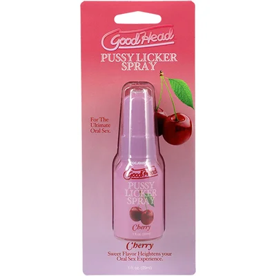 goodhead pussy licker spray cherry cherry flavoured spray 29 ml bottle