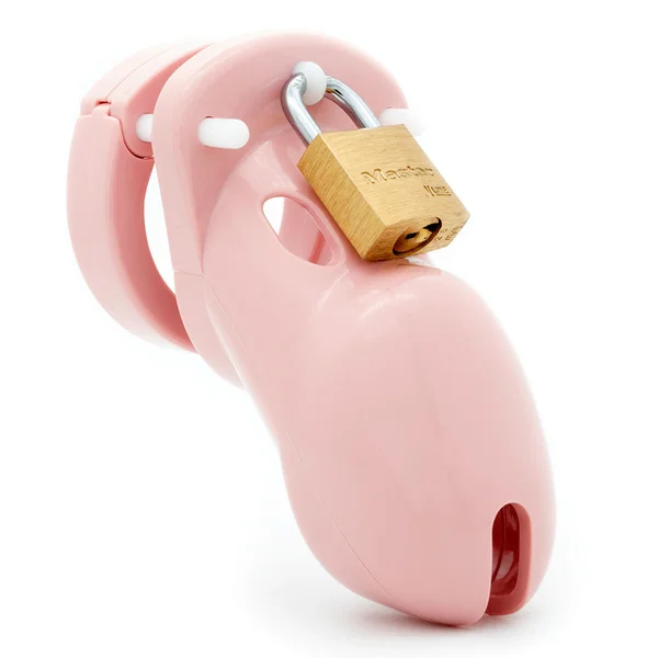 CB-3000 Chastity Cock Cage Kit - Pink - Pink 3 Inch Cock Cage Kit — image 3 of 6