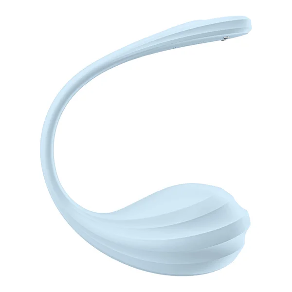 Satisfyer Smooth Petal - Light Blue - Light Blue USB Rechargeable Wearable Stimulator with App Control — image 4 of 8