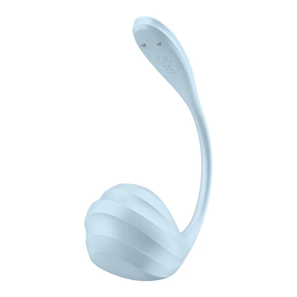 Satisfyer Smooth Petal - Light Blue - Light Blue USB Rechargeable Wearable Stimulator with App Control — image 6 of 8