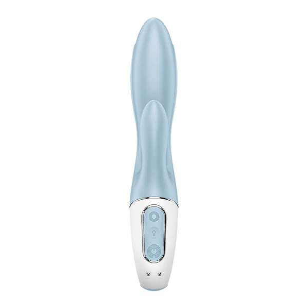 Satisfyer Air Pump Bunny 1 - Blue USB Rechargeable Inflatable Rabbit Vibrator — image 7 of 8