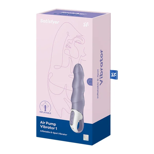 Satisfyer Air Pump Vibrator 1 - Lilac USB Rechargeable Inflatable Vibrator — image 8 of 8