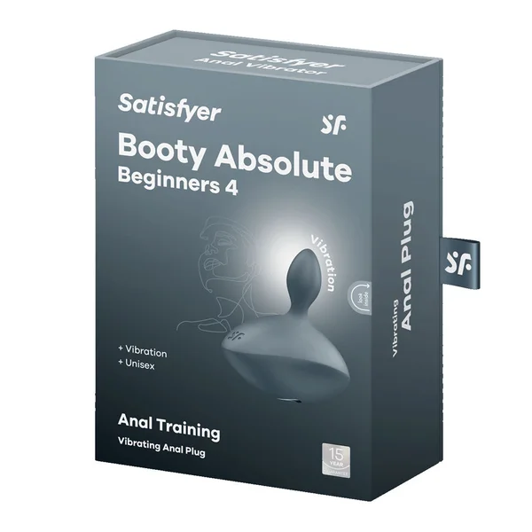 Satisfyer Booty Absolute Beginners 4 - Grey USB Rechargeable Vibrating Butt Plug — image 6 of 6