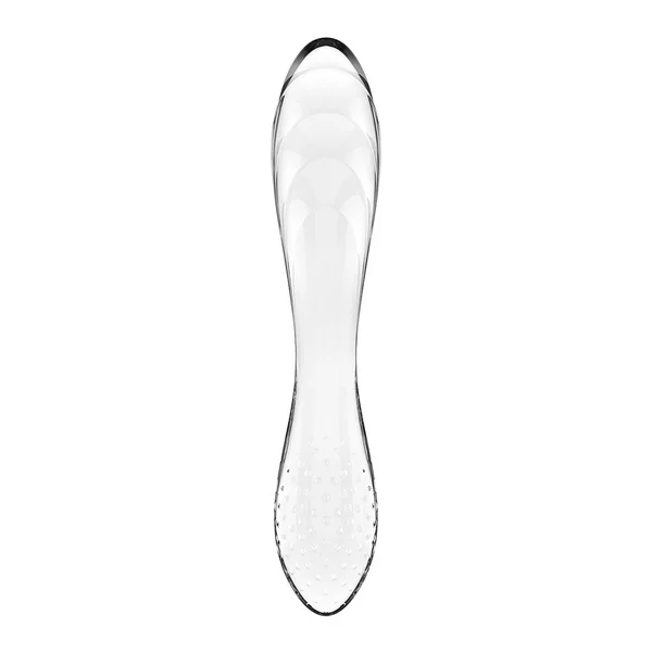 Satisfyer Dazzling Crystal 1 - Clear - Clear Glass Double Ended Dildo — image 4 of 7
