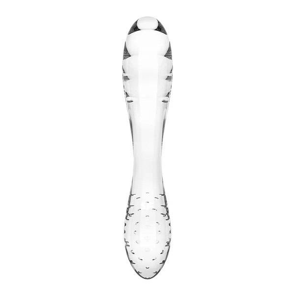 Satisfyer Dazzling Crystal 1 - Clear - Clear Glass Double Ended Dildo — image 6 of 7