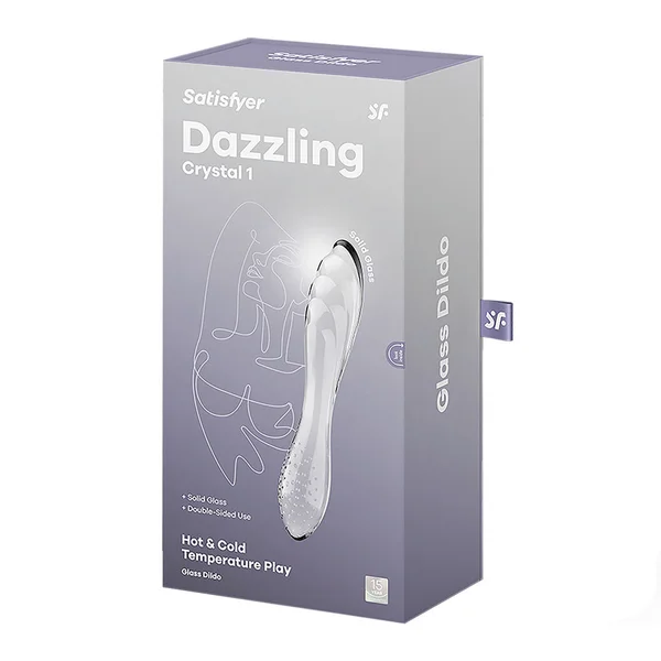 Satisfyer Dazzling Crystal 1 - Clear - Clear Glass Double Ended Dildo — image 7 of 7