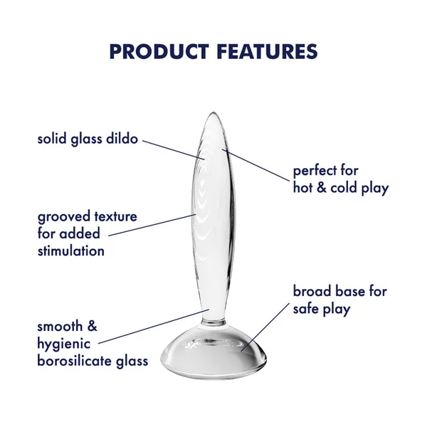 Satisfyer Sparkling Crystal - Clear Glass Butt Plug — image 3 of 7