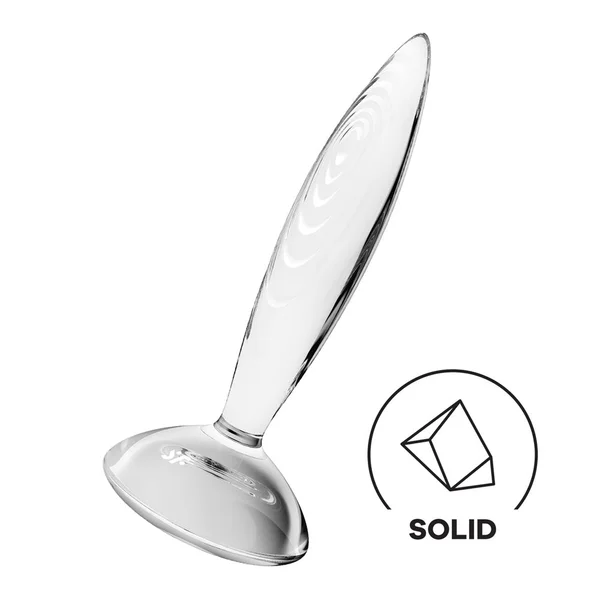 Satisfyer Sparkling Crystal - Clear Glass Butt Plug — image 2 of 7