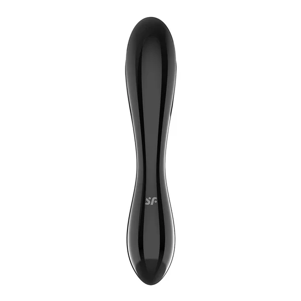 Satisfyer Dazzling Crystal 1 - Black - Black Glass Double Ended Dildo — image 6 of 7