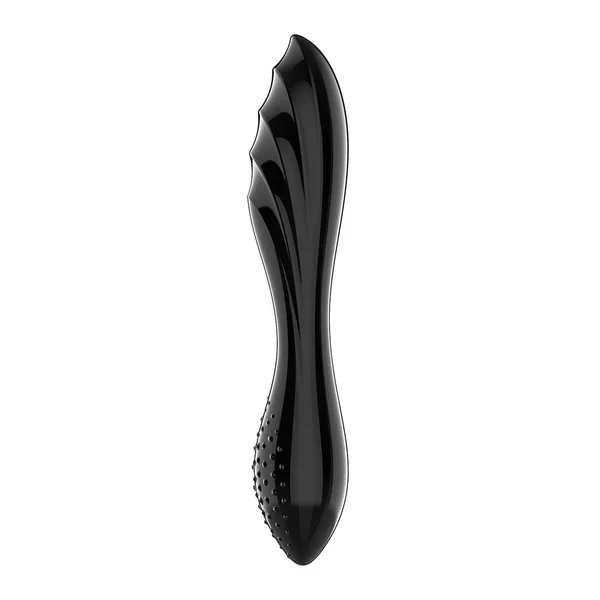 Satisfyer Dazzling Crystal 1 - Black - Black Glass Double Ended Dildo — image 5 of 7