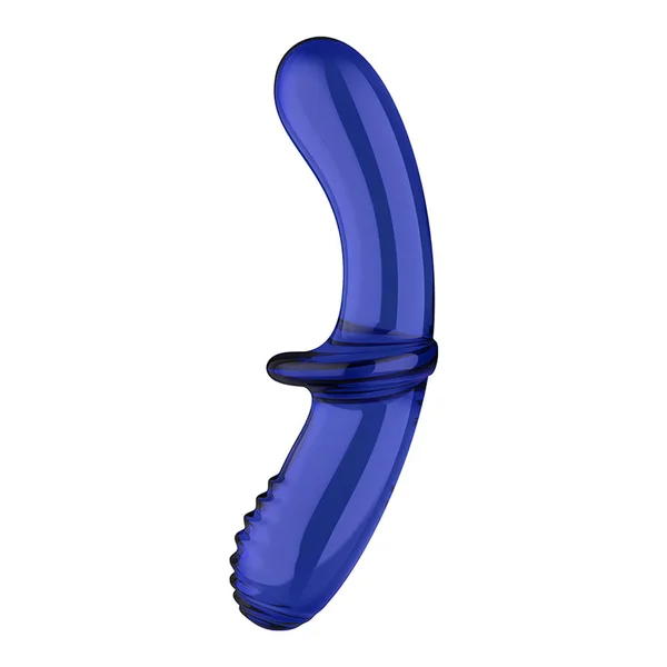 Satisfyer Double Crystal - Blue - Blue Glass Double Ended Dildo — image 5 of 7