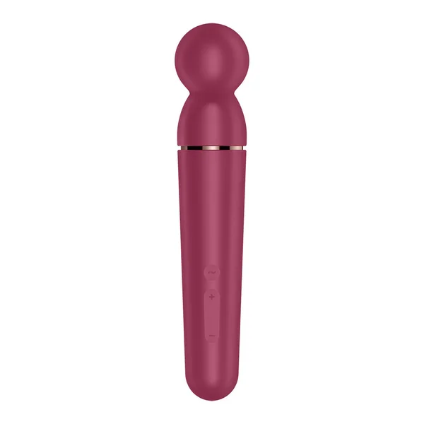 Satisfyer Planet Wand-er - Berry - Berry/Rose Gold USB Rechargeable Massager Wand — image 6 of 7