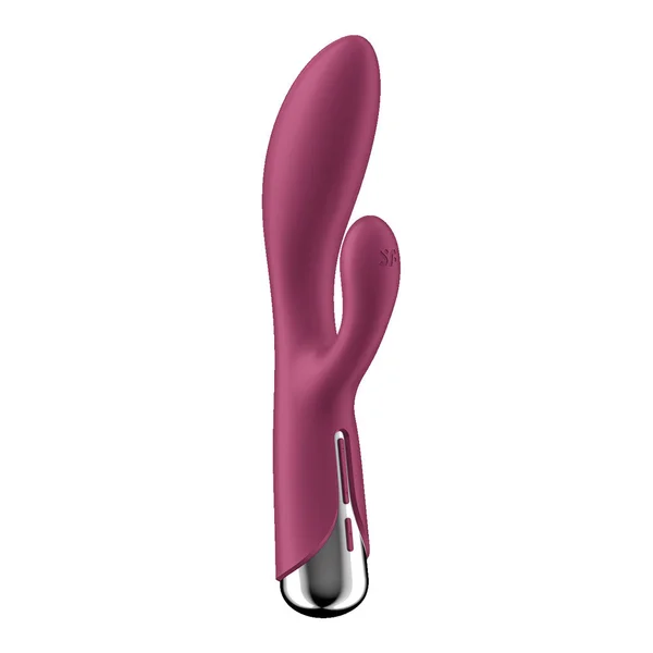 Satisfyer Spinning Rabbit 1 - Red - Red 20 cm USB Rechargeable Rotating Rabbit Vibrator — image 7 of 9