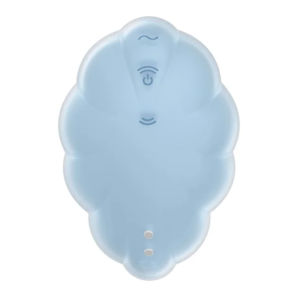 Satisfyer Cloud Dancer - Blue - Blue USB Rechargeable Vibrating Air Pulse Stimulator — image 6 of 7