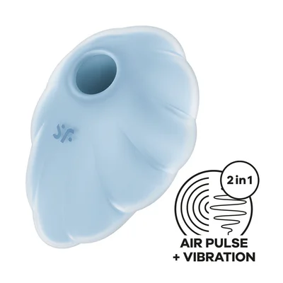 satisfyer cloud dancer blue blue usb rechargeable vibrating air pulse stimulator