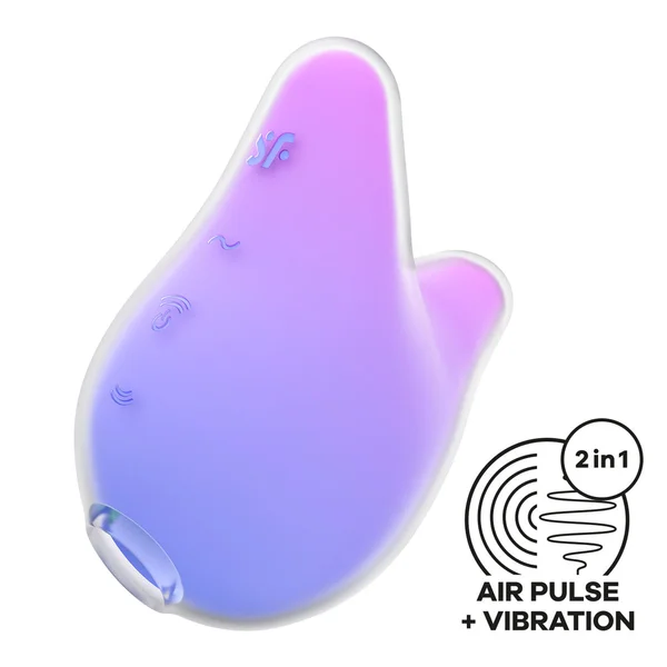 Satisfyer Mermaid Vibes - Violet/Pink - Violet/Pink USB Rechargeable Air Pulse Stimulator — image 2 of 8