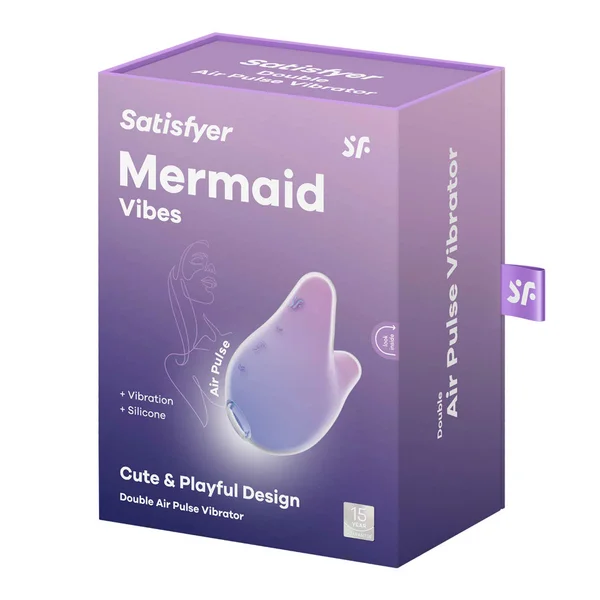 Satisfyer Mermaid Vibes - Violet/Pink - Violet/Pink USB Rechargeable Air Pulse Stimulator — image 8 of 8