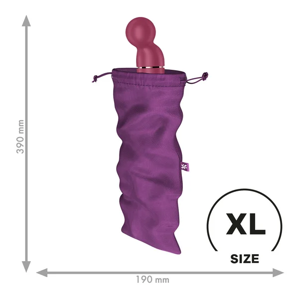 Satisfyer Treasure Bag XLarge - Violet - Violet XL Toy Storage Bag — image 2 of 3