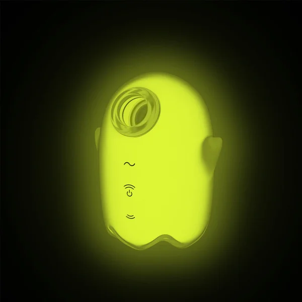 Satisfyer Glowing Ghost - Yellow - Glow in Dark Yellow USB Rechargeable Air Pulse Stimulator — image 3 of 8