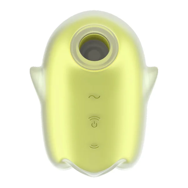 Satisfyer Glowing Ghost - Yellow - Glow in Dark Yellow USB Rechargeable Air Pulse Stimulator — image 4 of 8