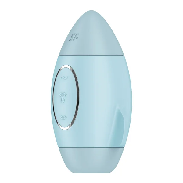 Satisfyer Mission Control - Blue - Blue USB Rechargeable Vibrating Air Pulse Stimulator — image 5 of 7
