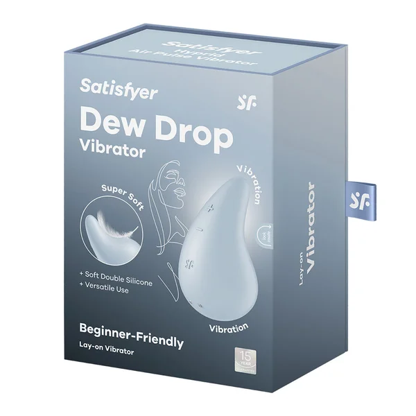 Satisfyer Dew Drop - Light Blue USB Rechargeable Stimulator — image 8 of 8