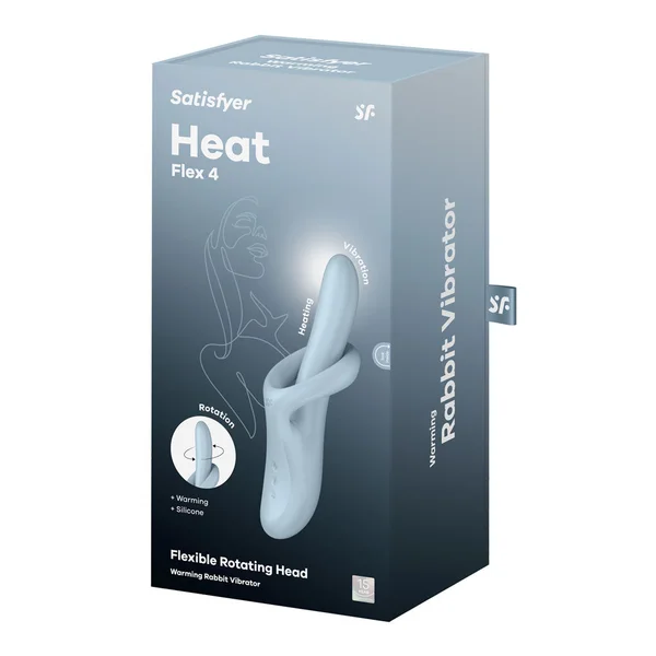 Satisfyer Heat Flex 4 - Blue - Blue USB Rechargeable Heating Vibrator — image 8 of 8