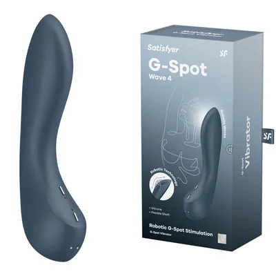 satisfyer g spot wave 4 dark blue 21 cm usb rechargeable vibrator with robotic g spot stimulation