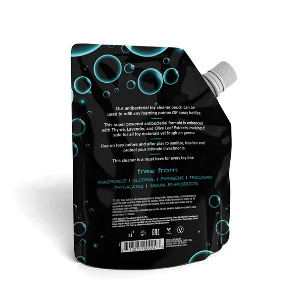 Wicked Foaming & Spray Toy Cleaner Refill - Unscented Antibacterial Toy Cleaner - 710 ml (24 oz) Pouch — image 2 of 2