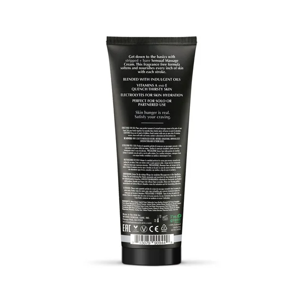 Wicked STRIPPED + BARE Sensual Massage Cream - Unscented Massage Cream - 120 ml Tube — image 2 of 2