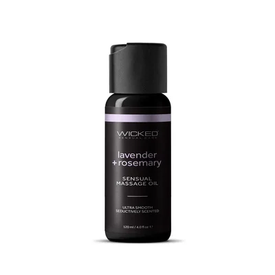 wicked sensual massage oil lavender rosemary lavender and rosemary scented massage oil 120 ml tube