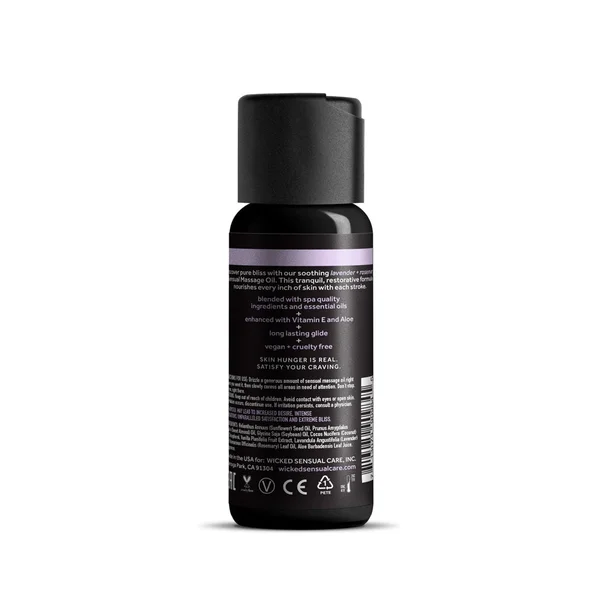 Wicked Sensual Massage Oil - Lavender + Rosemary - Lavender and Rosemary Scented Massage Oil - 120 ml Tube — image 2 of 2