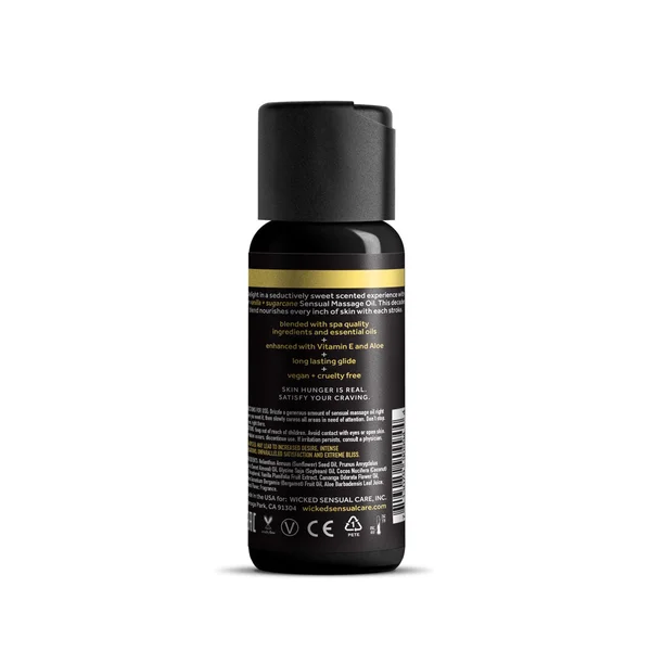 Wicked Sensual Massage Oil - Vanilla + Sugarcane - Vanilla and Sugarcane Scented Massage Oil - 120 ml Tube — image 2 of 2