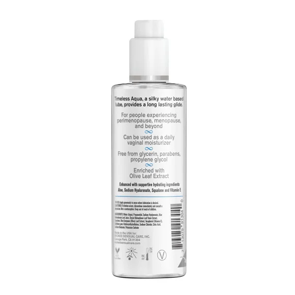 Wicked Simply Timeless Aqua - Water Based Lubricant - 120 ml (4 oz) Bottle — image 2 of 2