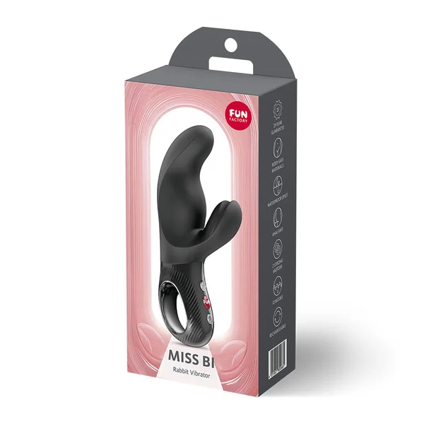 Fun Factory MISS BI Black - Black 17 cm USB-C Rechargeable Vibrator — image 8 of 8
