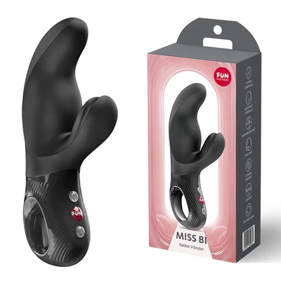 fun factory miss bi black black 17 cm usb c rechargeable vibrator