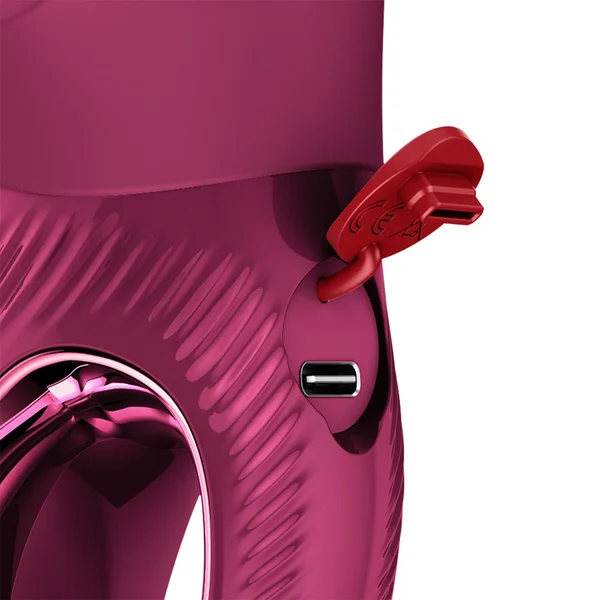 Fun Factory MISS BI Wine Red - Wine Red 17 cm USB-C Rechargeable Vibrator — image 7 of 8