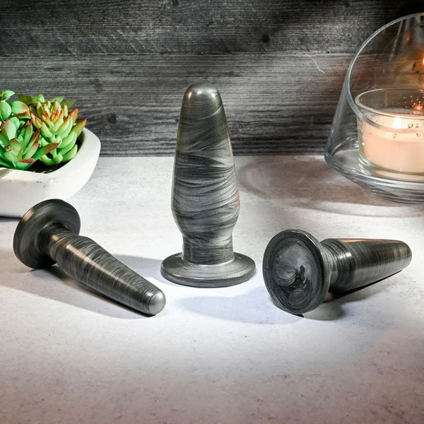 Adam & Eve ANAL ROCKETS TRAINER SET - Black Butt Plugs - Set of 3 Sizes — image 4 of 9