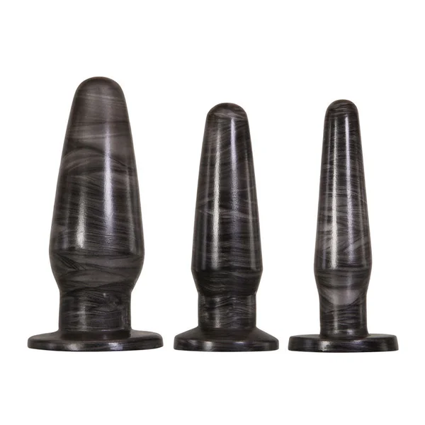 Adam & Eve ANAL ROCKETS TRAINER SET - Black Butt Plugs - Set of 3 Sizes — image 8 of 9