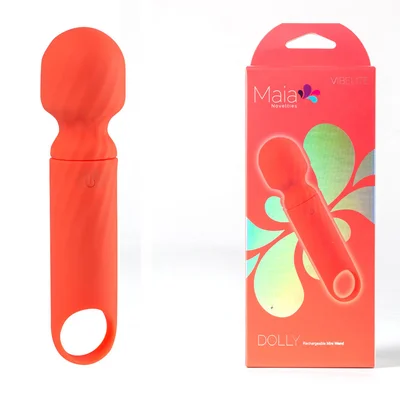 maia dolly orange orange 127 cm usb rechargeable massage wand