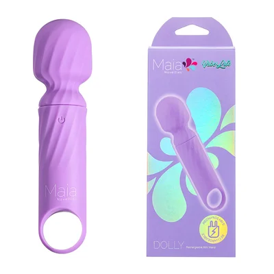 maia dolly purple purple 127 cm usb rechargeable massage wand